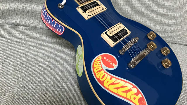 Edwards レスポールエレキギター 青Hi-STANDARD 横山健 Edwards レスポールエレキギター 青Hi-STANDARD 横山健