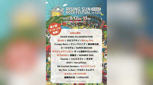 ＜RISING SUN ROCK FESTIVAL＞第二弾でKing Gnu、YOASOBI、milet、スガ シカオら8組