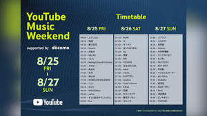 YOASOBI、Eve、ヨルシカら参加＜YouTube Music Weekend 7.0＞開催